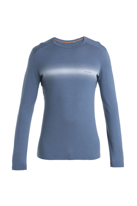 Icebreaker Merino 200 Oasis Long Sleeve Crewe Thermal Top Horizon Light Dawn Herr - T-shirts & Linnen