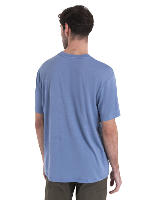 Icebreaker Merino 150 Tech Lite III Relaxed Pocket T-Shirt Kyanite Herr - T-shirts & Linnen