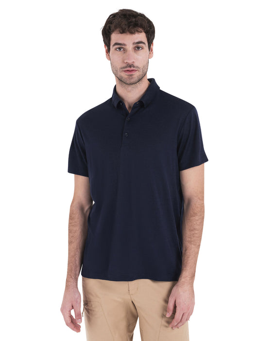 Icebreaker Merino 150 Tech Lite III Polo Midnight Navy Herr - T-shirts & Linnen