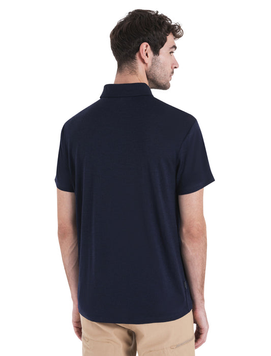 Icebreaker Merino 150 Tech Lite III Polo Midnight Navy Herr - T-shirts & Linnen