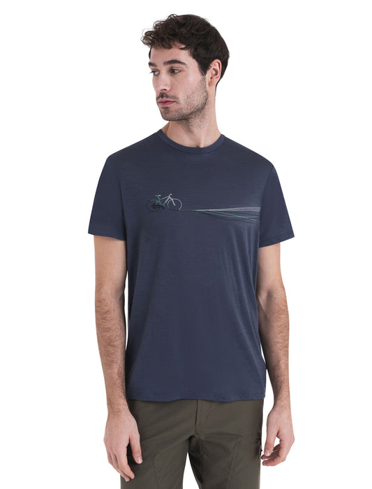 Icebreaker Merino 150 Tech Lite III T-Shirt Cadence Paths Graphite Herr - T-shirts & Linnen