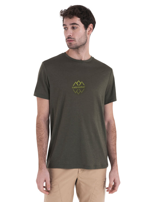 Icebreaker Merino 150 Tech Lite III T-Shirt IB Logo Reflections Loden Herr - T-shirts & Linnen