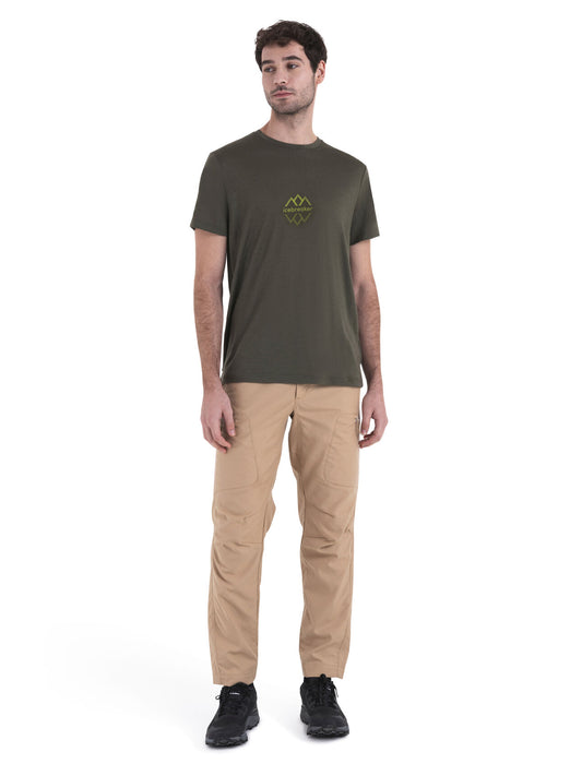 Icebreaker Merino 150 Tech Lite III T-Shirt IB Logo Reflections Loden Herr - T-shirts & Linnen