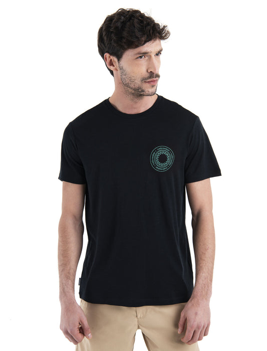 Icebreaker Merino 150 Tech Lite III T-Shirt Connection Black Herr - T-shirts & Linnen