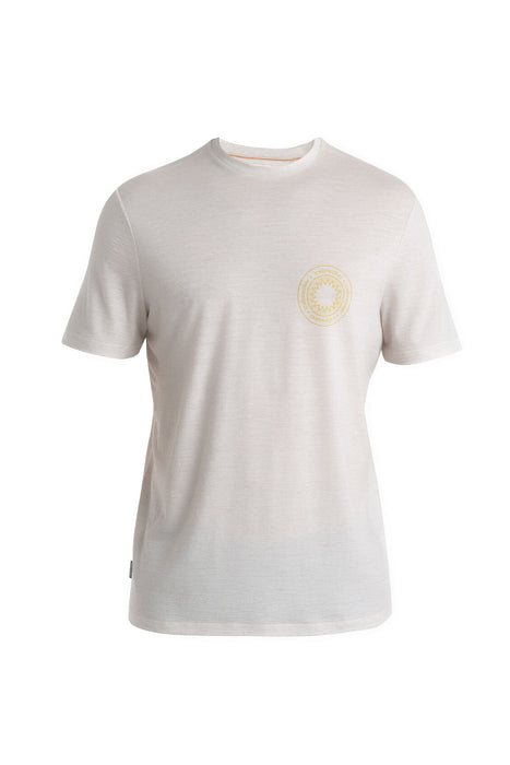 Icebreaker Merino 150 Tech Lite III T-Shirt Connection Ecru Heather Herr - T-shirts & Linnen