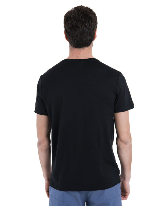 Icebreaker Merino 150 Tech Lite III T-Shirt Peak Glow Black Herr - T-shirts & Linnen