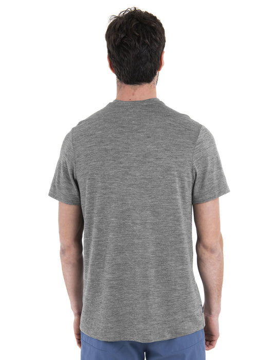 Icebreaker Merino 150 Tech Lite III T-Shirt Herd Run Gritstone Heather Herr - T-shirts & Linnen