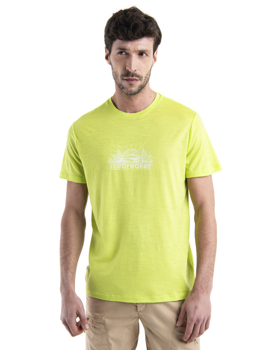 Icebreaker Merino 150 Tech Lite III T-Shirt IB Grown Naturally Hyper Herr - T-shirts & Linnen