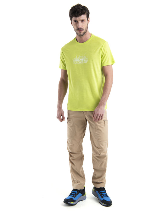 Icebreaker Merino 150 Tech Lite III T-Shirt IB Grown Naturally Hyper Herr - T-shirts & Linnen