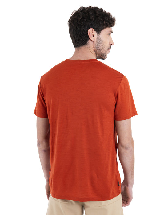 Icebreaker Merino 150 Tech Lite III T-Shirt Trail Hiker Molten Herr - T-shirts & Linnen