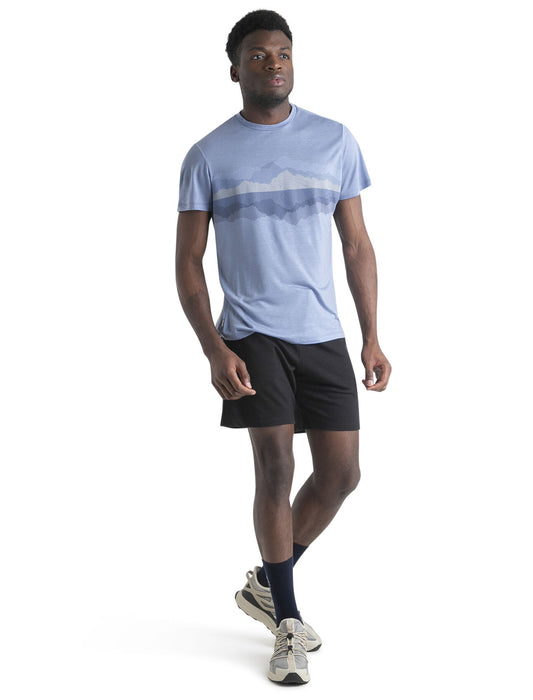 Icebreaker Merino Blend Core T-Shirt Cook Reflected Kyanite Herr - T-shirts & Linnen