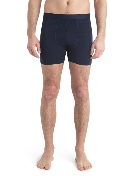 Icebreaker Merino Blend Core Boxers Midnight Navy Herr - Underkläder