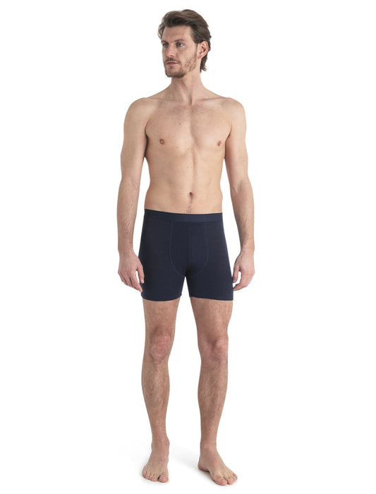 Icebreaker Merino Blend Core Boxers Midnight Navy Herr - Underkläder