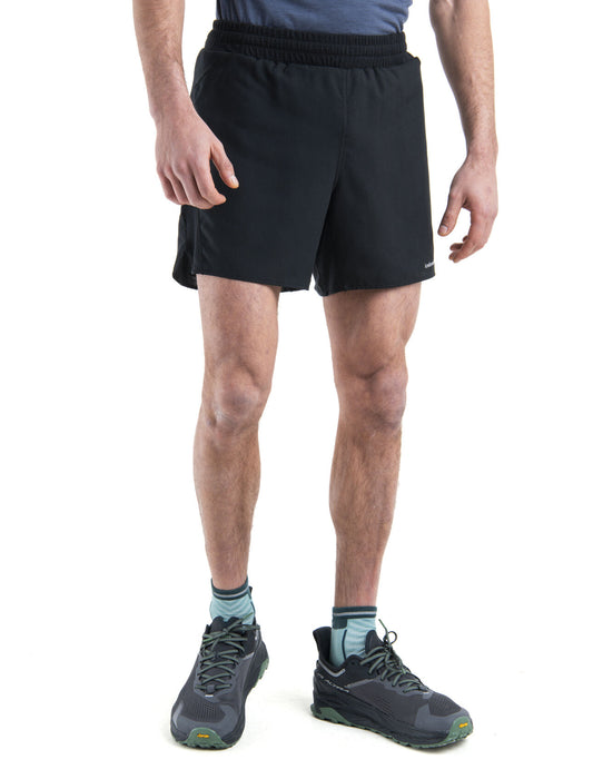 Icebreaker 125 ZoneKnit™ Merino Blend Speed 6" Shorts Black Herr - Shorts