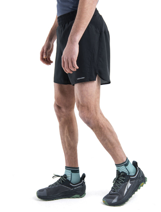 Icebreaker 125 ZoneKnit™ Merino Blend Speed 6" Shorts Black Herr - Shorts