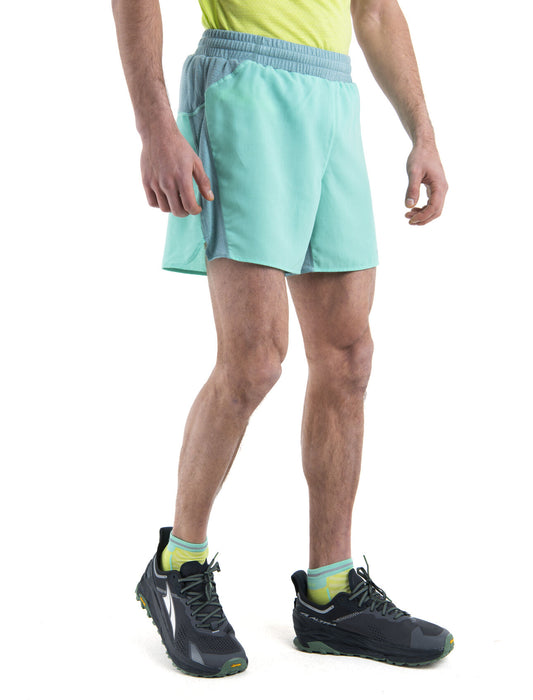 Icebreaker 125 ZoneKnit™ Merino Blend Speed 6" Shorts Aura/Cloud Ray Herr - Shorts