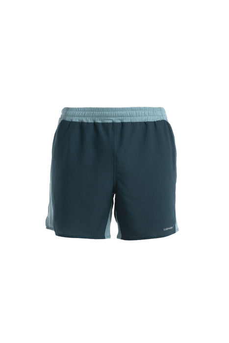 Icebreaker 125 ZoneKnit™ Merino Blend Speed 6" Shorts Fathom Green/Cloud Ray Herr - Shorts