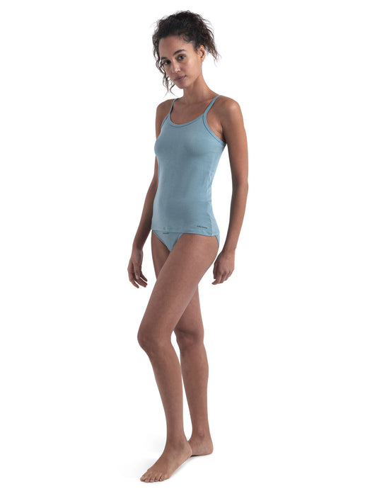 Icebreaker Merino Blend Core Cami Singlet  Cloud Ray Dam - T-shirts & Linnen Dam