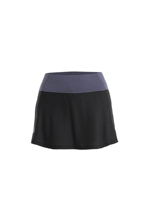 Icebreaker 125 Cool-Lite™ Merino Blend Active Skort  Black/Graphite Dam - Kjolar