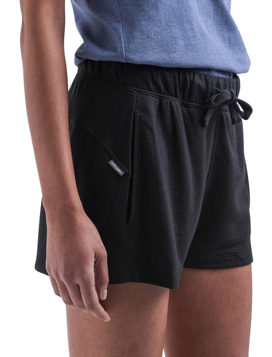 Icebreaker Merino Blend Crush II Shorts  Black Dam - Shorts Dam