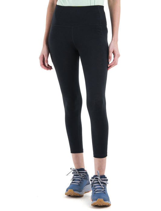 Icebreaker Merino 260 Fastray II 25" High Rise Tights  Black Dam - Tights Dam