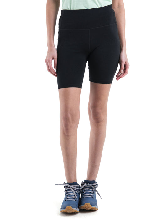 Icebreaker Merino 260 Fastray II 8" High Rise Shorts  Black Dam - Shorts Dam