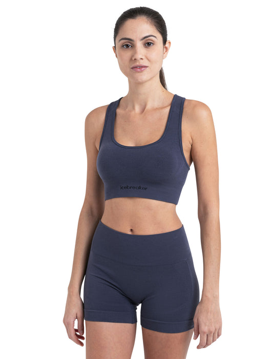 Icebreaker 260 ZoneKnit™ Merino Blend Seamless Bra  Graphite Dam - Underkläder Dam