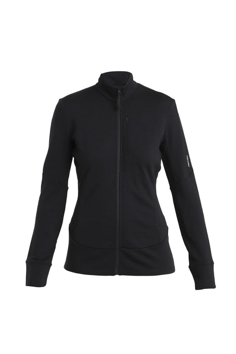 Icebreaker Merino 260 Quantum IV Long Sleeve Zip Top  Black Dam - Tröjor Dam