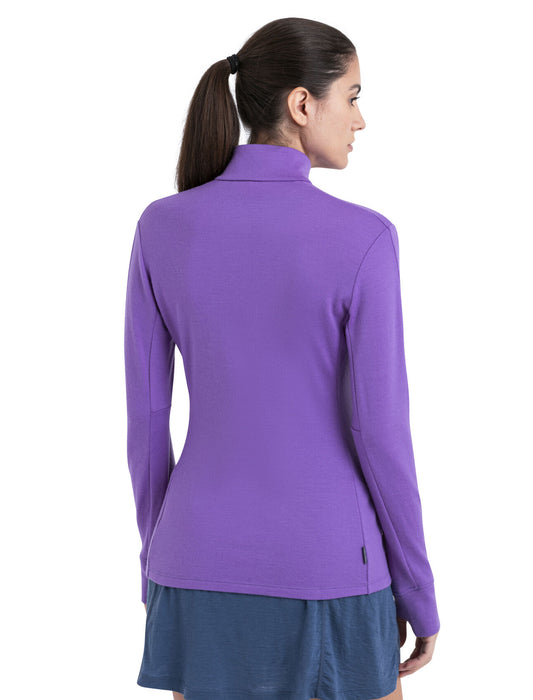 Icebreaker Merino 260 Quantum IV Long Sleeve Zip Top  Magic Dam - Tröjor Dam