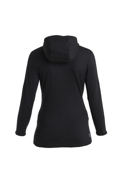 Icebreaker Merino 260 Quantum IV Long Sleeve Zip Hoodie  Black Dam - Tröjor Dam