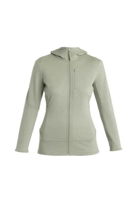 Icebreaker Merino 260 Quantum IV Long Sleeve Zip Hoodie  Lichen Dam - Tröjor Dam