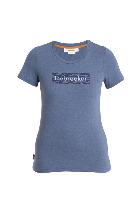 Icebreaker Merino Blend Central Classic T-Shirt Glacial Flow Logo  Dawn Dam - T-shirts & Linnen Dam