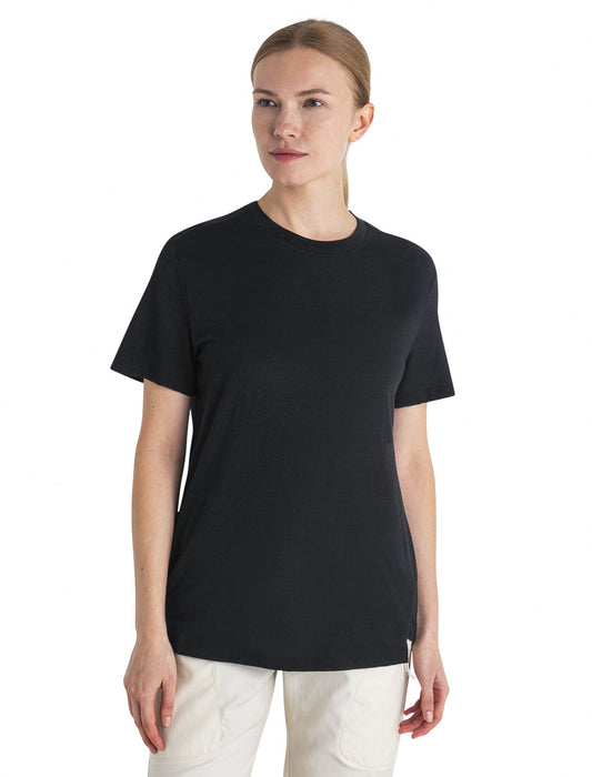 Icebreaker Merino 150 Tech Lite III Relaxed T-Shirt  Black Dam - T-shirts & Linnen Dam