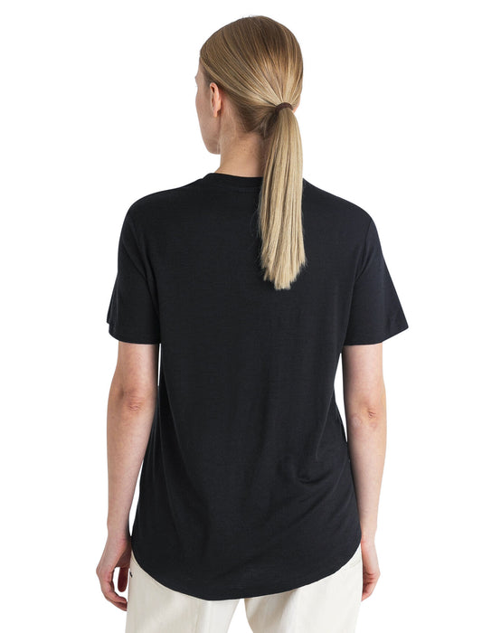 Icebreaker Merino 150 Tech Lite III Relaxed T-Shirt  Black Dam - T-shirts & Linnen Dam