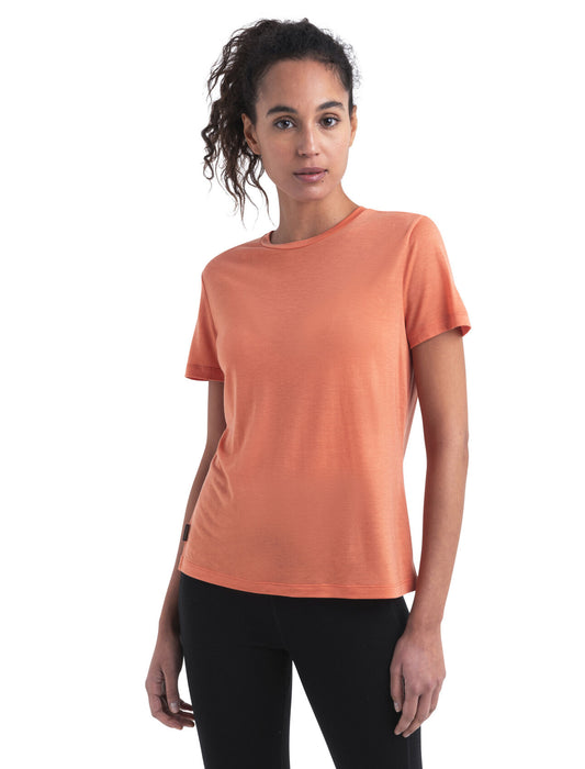 Icebreaker Merino Blend Core T-Shirt  Ember Dam - T-shirts & Linnen Dam