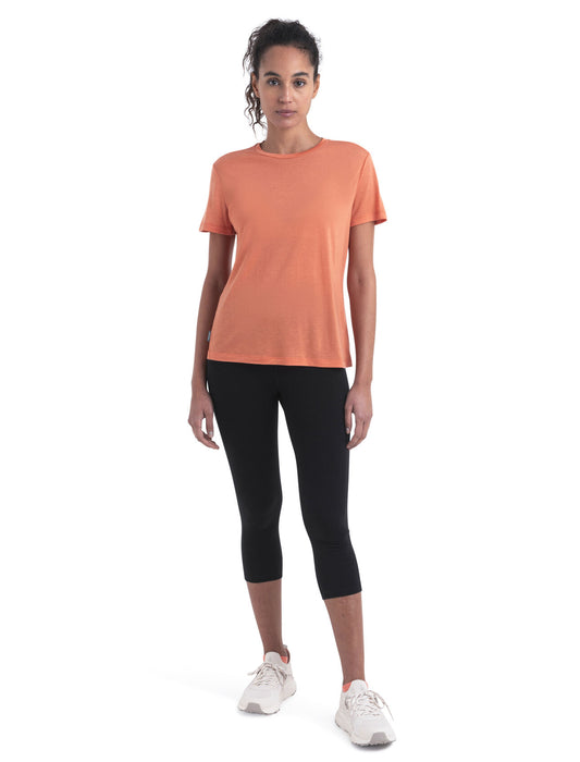 Icebreaker Merino Blend Core T-Shirt  Ember Dam - T-shirts & Linnen Dam