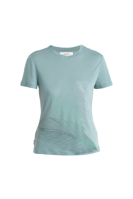 Icebreaker Merino Blend Core T-Shirt Plume  Cloud Ray Dam - T-shirts & Linnen Dam