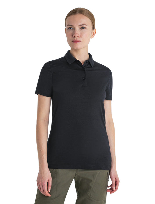 Icebreaker Merino 150 Tech Lite III Polo  Black Dam - T-shirts & Linnen Dam