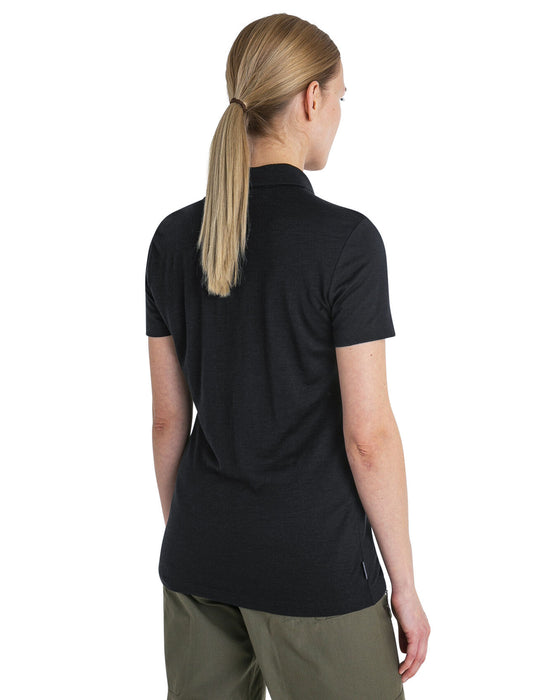 Icebreaker Merino 150 Tech Lite III Polo  Black Dam - T-shirts & Linnen Dam