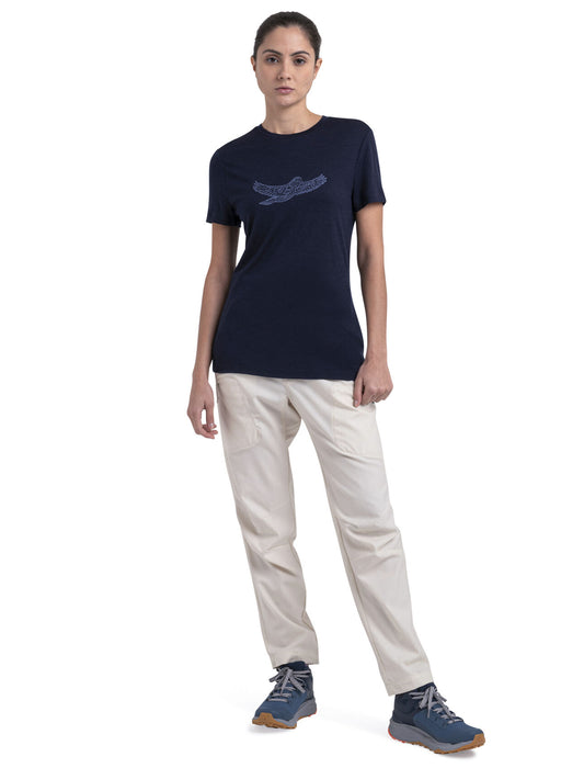 Icebreaker Merino 150 Tech Lite III T-Shirt IB Kea  Midnight Navy Dam - T-shirts & Linnen Dam