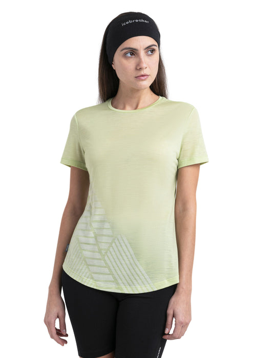 Icebreaker 125 Cool-Lite™ Merino Blend Sphere III T-Shirt Peak Quest  Glazen Dam - T-shirts & Linnen Dam