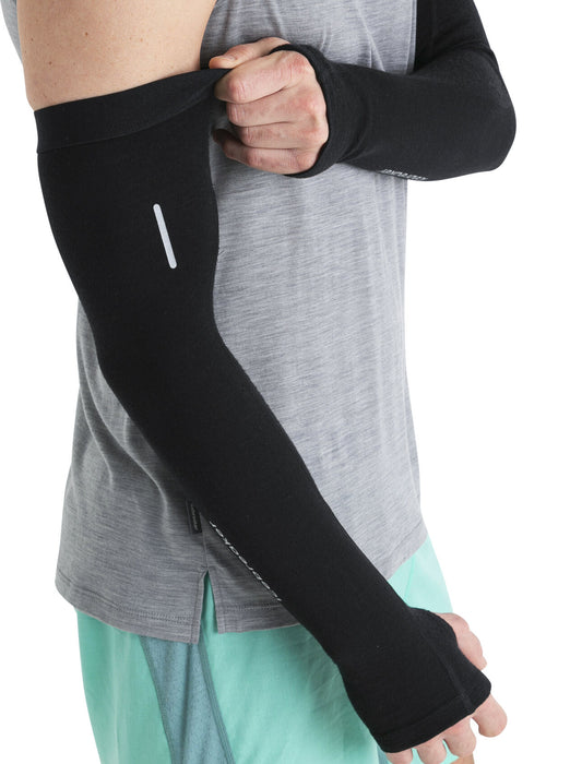 Icebreaker Unisex 200 ZoneKnit™ Merino Arm Sleeves  Black Unisex - Handskar & Vantar, Handskar & Vantar Dam