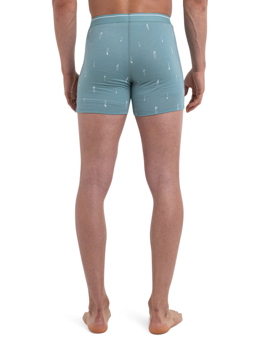 Icebreaker Merino Anatomica Boxers Palm Trail Cloud Ray Herr - Underkläder