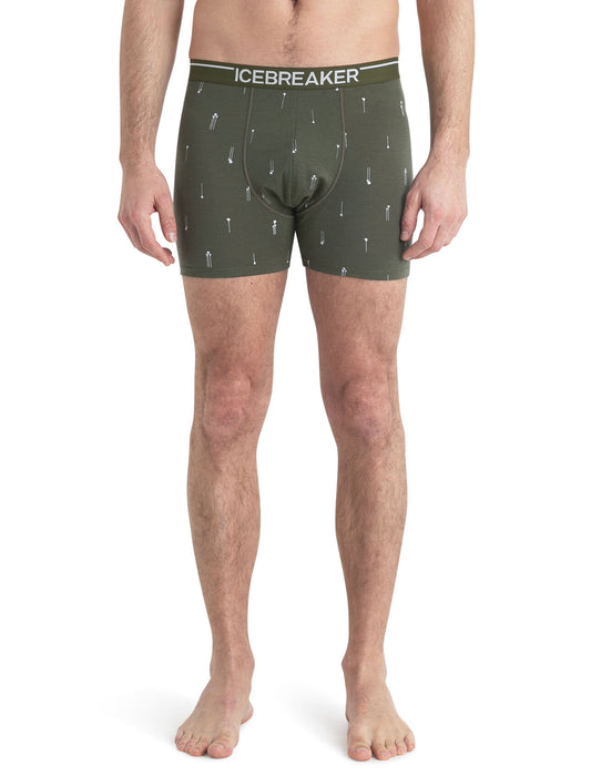 Icebreaker Merino Anatomica Boxers Palm Trail Loden Herr - Underkläder