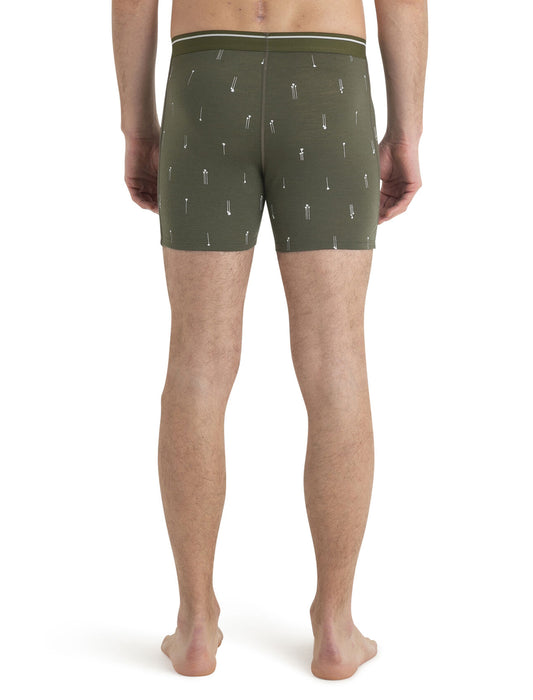 Icebreaker Merino Anatomica Boxers Palm Trail Loden Herr - Underkläder