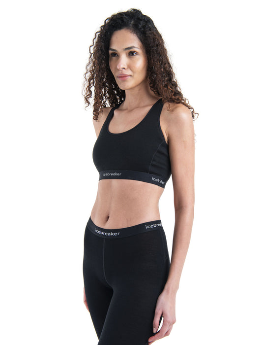 Icebreaker 125 ZoneKnit™ Merino Blend Racerback Bra  Black Dam - Underkläder Dam