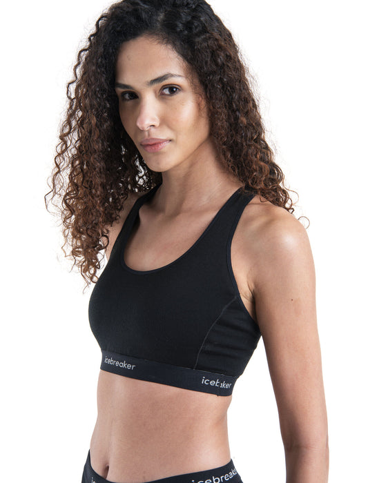 Icebreaker 125 ZoneKnit™ Merino Blend Racerback Bra  Black Dam - Underkläder Dam