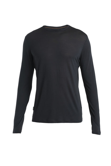 Icebreaker 125 Cool-Lite™ Merino Blend Sphere III Long Sleeve T-Shirt Black Herr - T-shirts & Linnen