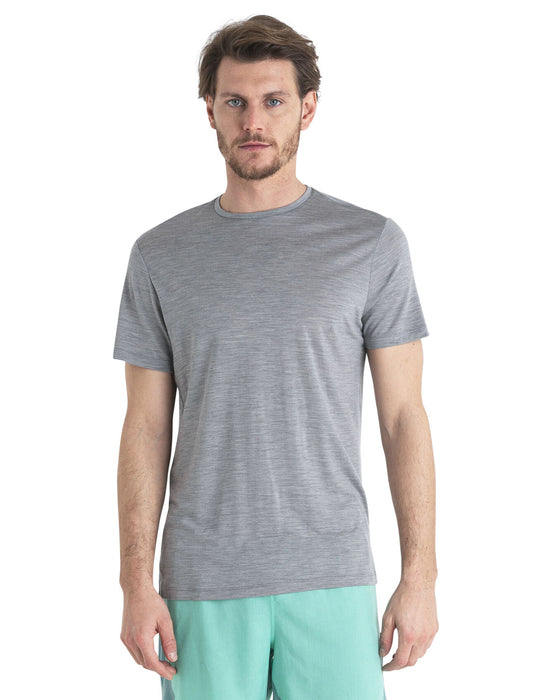 Icebreaker 125 Cool-Lite™ Merino Blend Sphere III T-Shirt Metro Heather Herr - T-shirts & Linnen