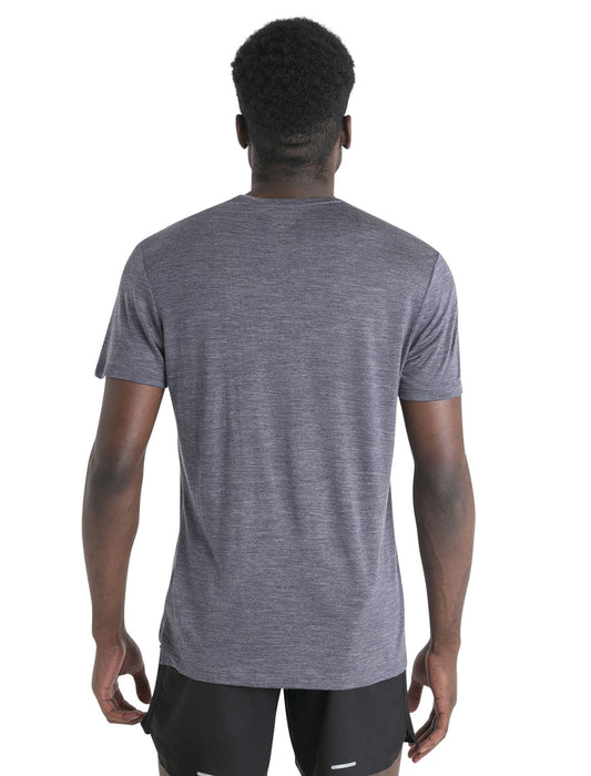 Icebreaker 125 Cool-Lite™ Merino Blend Sphere III T-Shirt Midnight Navy Heather Herr - T-shirts & Linnen